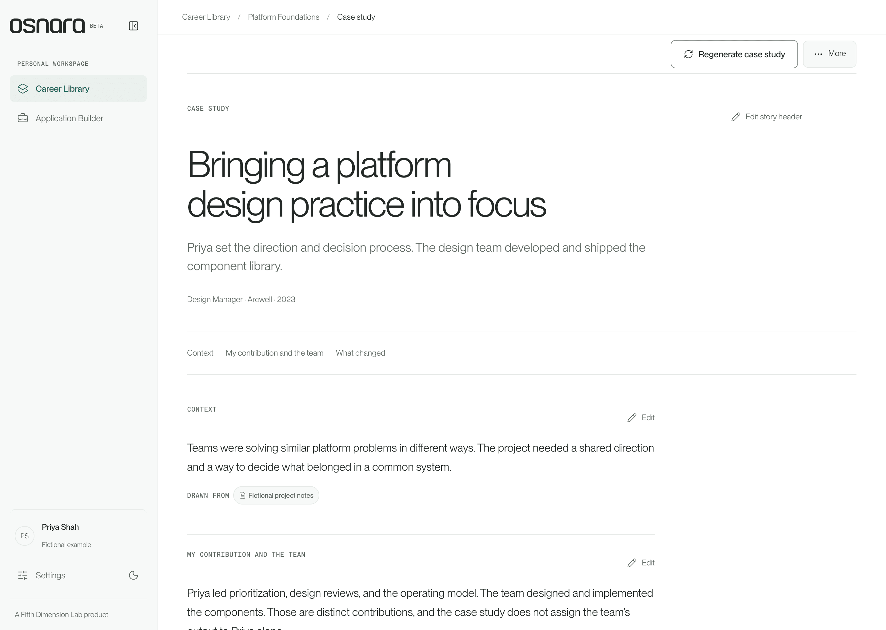 Keep contribution and context together